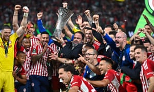 UEFA Conference League Football Match - Final - Olympiacos Vs ACF Fiorentina, Athens, Greece - 29 May 2024<br>Mandatory Credit: Photo by Stefanos Kyriazis/IPA Sport/ipa-agency.net/REX/Shutterstock (14514297at)
President Of Olympiacos Piraeus, Eyaggelos Marinakis Lifts The Winners' Trophy As He Celebrates With Team Mates On The Podium Following The UEFA Europa Conference League 2023/24 Final Match Between Olympiacos Piraeus And ACF Fiorentina At Opap Arena On May 29, 2024, In Athens, Greece.
UEFA Conference League Football Match - Final - Olympiacos Vs ACF Fiorentina, Athens, Greece - 29 May 2024